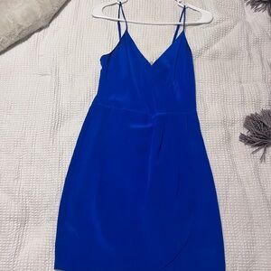 Lavender Brown Blue Spaghetti Strap Mini Dress